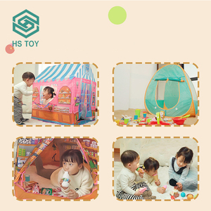 Giochi di taglio HS gioca a tenda di caramelle portatile bambini feltro cibo finta casa in miniatura fai da te con piccoli chef bistecca Pizza - Product Image 6