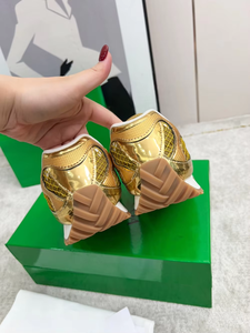 Nouvelles Chaussures de Luxe de Créateur de Qualité Supérieure 2026 – Meilleures Baskets Unisexe Basses Dorées pour Femme - Product Image 4