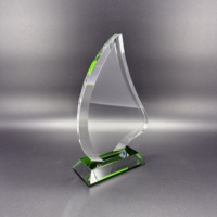 Trophée de golf de championnat optique en gros d'usine sur socle noir