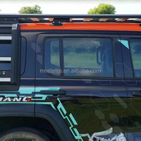 Nouvelle conception en alliage d'aluminium sans perçage, plateforme de porte-bagages de toit longue Mars pour accessoires GWM Tank 300