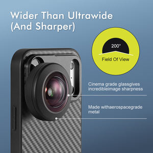 Nouveautés : Adaptateur d'objectif fisheye pour téléphone portable, taille 17 mm, étui, champ de vision de <span class=keywords><strong>200</strong></span> degrés, objectif fisheye mobile 14 mm - Product Image 5