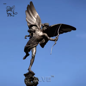 BLVE Outdoor Decoração Grande Antique Metal Egípcio Death God Escultura Bronze Anubis Estátua - Product Image 4