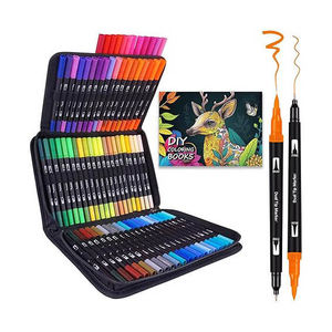 Juego de Marcadores de Acuarela con Logotipo Personalizado, Rotuladores de Doble Punta, 12-168 Colores para Premios Escolares de Arte - Product Image 2