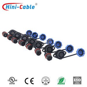 Водонепроницаемый авиационный разъем IP68 для сварки, адаптер LD13 LD20, штекер-гнездо, <span class=keywords><strong>2</strong></span>/<span class=keywords><strong>3</strong></span> контакта, 5А/10А, 250В, корпус PA66, латунь - Product Image 2