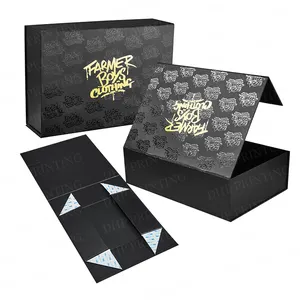 Groothandel Custom Logo Glossy Lamineren Luxe Magnetische Karton Papier Verpakking Gift Private Label Schoenendoos