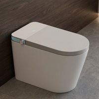 Haut de gamme pas cher wc salle de bain au sol siphon jet rinçage commode automatique céramique une pièce toilette intelligente