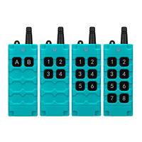 Télécommande universelle sans fil industrielle 433 MHz, étanche, antichoc, 6 boutons, code d'apprentissage K2404, 200 m, maison intelligente, garage