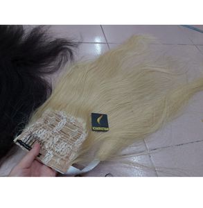 Vente en gros au Vietnam d'extensions de cheveux vietnamiens blonds élégants queue de cheval enveloppante avec cordon de serrage dans toutes les tailles - Product Image 1