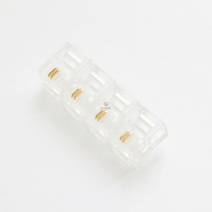 Connecteur RJ45 8P8C 6P6C 6P4C 10P10C 24AWG Câble étanche intérieur Montage sur panneau Connecteur USB RJ45 plaqué or 3 broches - Product Image 4