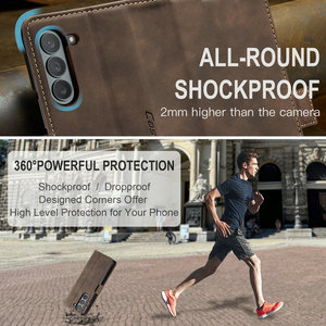 CaseMe Porte-cartes portefeuille original d'usine pour Samsung <span class=keywords><strong>Z</strong></span> Fold 6 5 4 Flip Cover Magnetic Auto Close pour Samsung <span class=keywords><strong>Z</strong></span> Fold 6 Leather - Product Image 5