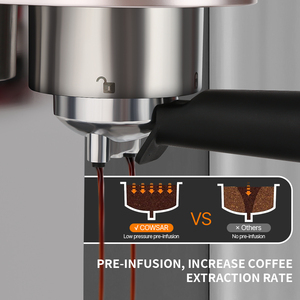 Machine à café expresso personnelle professionnelle de 20 bars pour usage domestique - Product Image 5