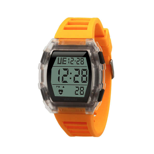 Fashion Custom Girls LED Sports Wrist Digital Watches Waterproof and Luminous with Alarm Square Case Design for Men