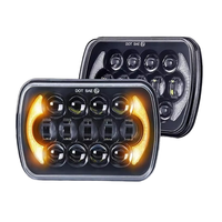 Nouveau modèle 2026 de phares à écran LED 200W 5x7 7x6, référence 001 QUGUANG, remplacement droit pour Jeep Cherokee XJ Wrangler Moto 4