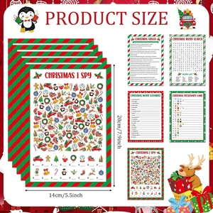 Juego <span class=keywords><strong>de</strong></span> Cartas para Fiestas Navideñas, Pictionary <span class=keywords><strong>de</strong></span> Navidad, Busca la Palabra, Juego <span class=keywords><strong>de</strong></span> Palabras, Suministros para Fiestas Navideñas <span class=keywords><strong>de</strong></span> Invierno - Product Image 2