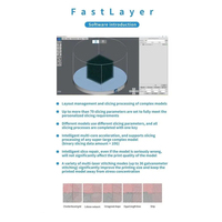 FastForm pencetak 3D logam industri Dual Extruder Auto Leveling USB Format besar untuk SLM cetakan kerajinan tangan baru 1 tahun