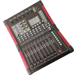 Mélangeur numérique 12 canaux mélangeur audio mélangeur professionnel D12 console pour système sonore ligne réseau sonore