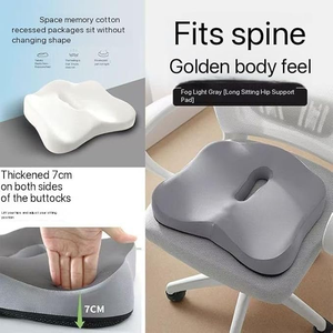 Coussin de siège ergonomique en mousse à mémoire de forme pour soulager les douleurs dorsales, sciatiques et du coccyx, soutien respirant pour le bureau et la voiture - Product Image 5