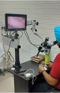 Microscope dentaire à montage sur Table Medcounty de fabrication indienne avec microscope dentaire résistant aux termites de puissance 100W à vendre - Product Image 2