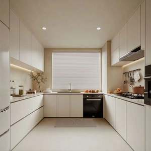 Prix d'usine, design moderne, armoires de cuisine complètes en blanc mat, ensemble d'armoires de cuisine personnalisées de haute qualité - Product Image 6