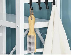 Estante de Almacenamiento de Baño Ecológico de <span class=keywords><strong>3</strong></span> Niveles con Organizador Simple y Contenedor de Alimentos, Estante de Almacenamiento Sobre el Inodoro - Product Image 4