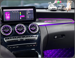 LED pour Benz C/GLC Coupé W205 X253 C43 C63 C200 C180, haut-parleur tweeter 3D, éclairage ambiant, accessoires décoratifs pour voiture, buse MB - Product Image 6