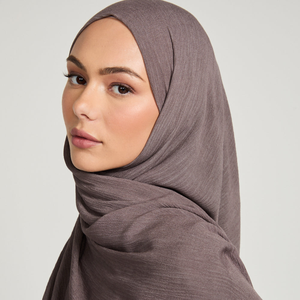 Premium Lightweight Breathable Crinkle <b>Hijab</b> Soft Cotton Rayon Printed Scarf <b>Modal</b> for Daily Wear Outdoor Traditional Shawls - Product Image 1