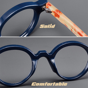 Lunettes de lecture rétro sportives en gros, anti-lumière bleue, monture ronde ultra-légère, tendance, pour presbytes - Product Image 4