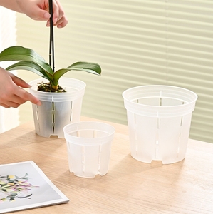 Pot de plante en plastique transparent moderne pour orchidée Phalaenopsis pour la maison et le jardin, pot à fleurs succulentes - Product Image 3