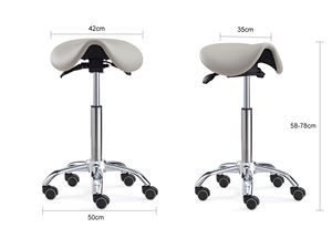 <span class=keywords><strong>Tabouret</strong></span> <span class=keywords><strong>de</strong></span> selle <span class=keywords><strong>ergonomique</strong></span> avec dossier pour bar, salon, spa, maquillage, améliore la posture et réduit les douleurs dorsales - Product Image 5