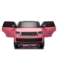 Voiture électrique rose Range Rover sous licence, 2 places, pour enfants, 24V, à batterie, jouet à conduire pour enfants