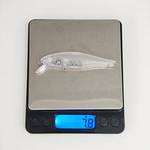 NOUVEAU OEM 8,5 cm 7,8 g Vente en gros de leurres flottants Minnow Appâts transparents non peints Appâts durs en ABS pour la pêche au black-bass - Product Image 5
