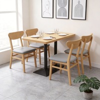 Table et chaises pour salon de thé, café, restaurant, cantine scolaire, restauration rapide, snack-bar, banquette, usage commercial