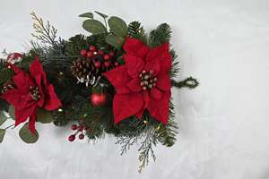 Bonne vente personnalisée artificielle de Noël larme Swag décoration Pvc fleur artificielle décor Swag - Product Image 5