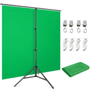 3x4m Tela Verde Backdrop para Fotografia Folha de fundo GreenScreen Virtual para Reunião Tecido Pano Cortina para Decoração Do Partido