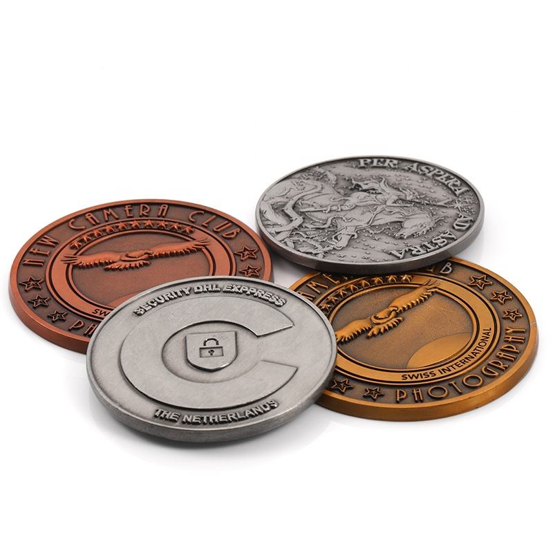 Wholesale Custom 3d Die Casting Zinc Alloy Commemorative Euro