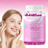 Gummies véganes OEM/ODM 13-en-1 à la vitamine C et au L-glutathion pour le blanchiment de la peau – Complément de collagène L-glutathion 13-en-1 pour la peau