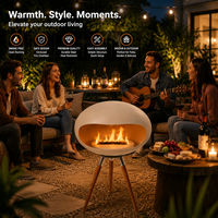 Cheminée à éthanol moderne pour table, portable, pour intérieur et extérieur, foyer décoratif avec coque métallique de qualité supérieure