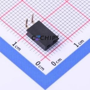 KH-2.54FH90-1X2P-H8.5 Pin Socket Bent Lead Through Hole,P=2.54mm Connector 1x2P 2.54mm Square Hole Right Angle Insert - Product Image 1