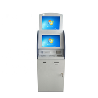 Kiosque en libre-service avec lecteur de carte, double écran, kiosque bancaire, distributeur automatique de billets, vente en usine OED en Chine