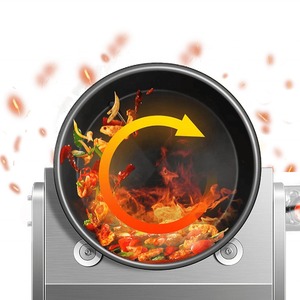Machine de cuisson automatique électrique au gaz pour riz frit Wok avec évier <span class=keywords><strong>Cuisine</strong></span> Restaurant Pot rotatif <span class=keywords><strong>Robot</strong></span> <span class=keywords><strong>cuiseur</strong></span> - Product Image 3