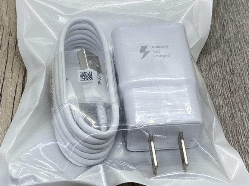 White charger and cable