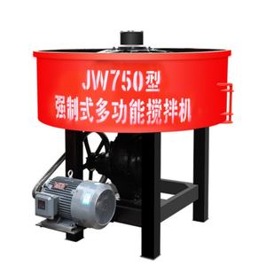 ポータブルJW500 JW750耐久性高強度強制乾燥モルタル工業機ヘビーデューティコンクリートパンミキサー - Product Image 3