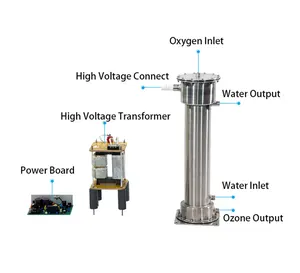 Produttore di ozono usato macchinari per il trattamento delle acque ozono piscina acqua generatore di ozono 100g 200g 300g 500g