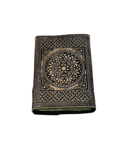 Embossed Leather Spell <b>Book</b> Handmade Hardcover Journal Vintage Fantasy <b>Notebook</b> for Writing Drawing Sketching and Gifts - Product Image 1