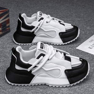 Zapatillas de running para hombre Otoño-Invierno 2026 con cordones, parte superior de malla, estilo casual versátil, con aumento de altura, suela blanda y cómodas. - Product Image 1