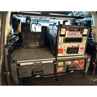 Cuisine Overland VRD4X4 pour Discovery 4, pour Land Rover, lit de voiture, cuisine 4x4, SUV, cuisine à tiroirs avec table de découpe pour la cuisine en plein air