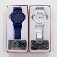 Nouvel ensemble montre deux-en-un modèle 2026, design octogonal, montre à quartz, bracelet en céramique, coffret cadeau tendance