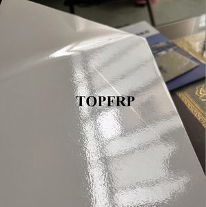 Panneau plat en fibre de verre avec gelcoat FRP, flexible, résistant au feu, pour revêtement mural extérieur - Product Image 2