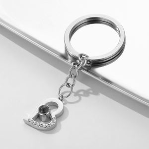 <span class=keywords><strong>Llavero</strong></span> de Placa Cuadrada de Acero Inoxidable, Personalizable con Fotos y Texto, <span class=keywords><strong>Llavero</strong></span> de Proyección Simple, Se Acepta Personalización - Product Image 3