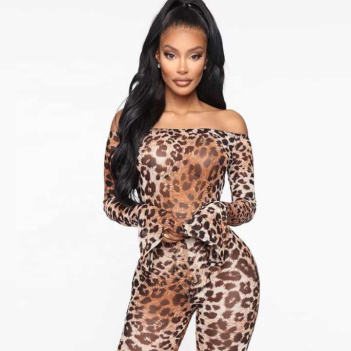 Party Wild Leopard Print Two Piece Set